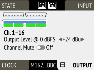 Analog output configuration