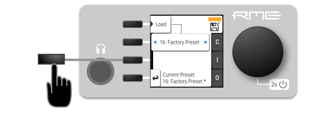 Preset Tab in State Section