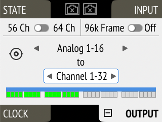 Analog input settings