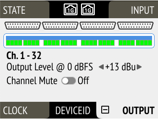 Analog output configuration